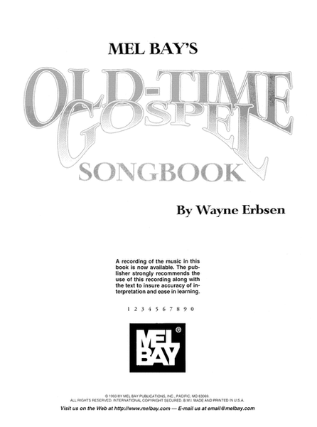 Old Time Gospel Songbook image number null