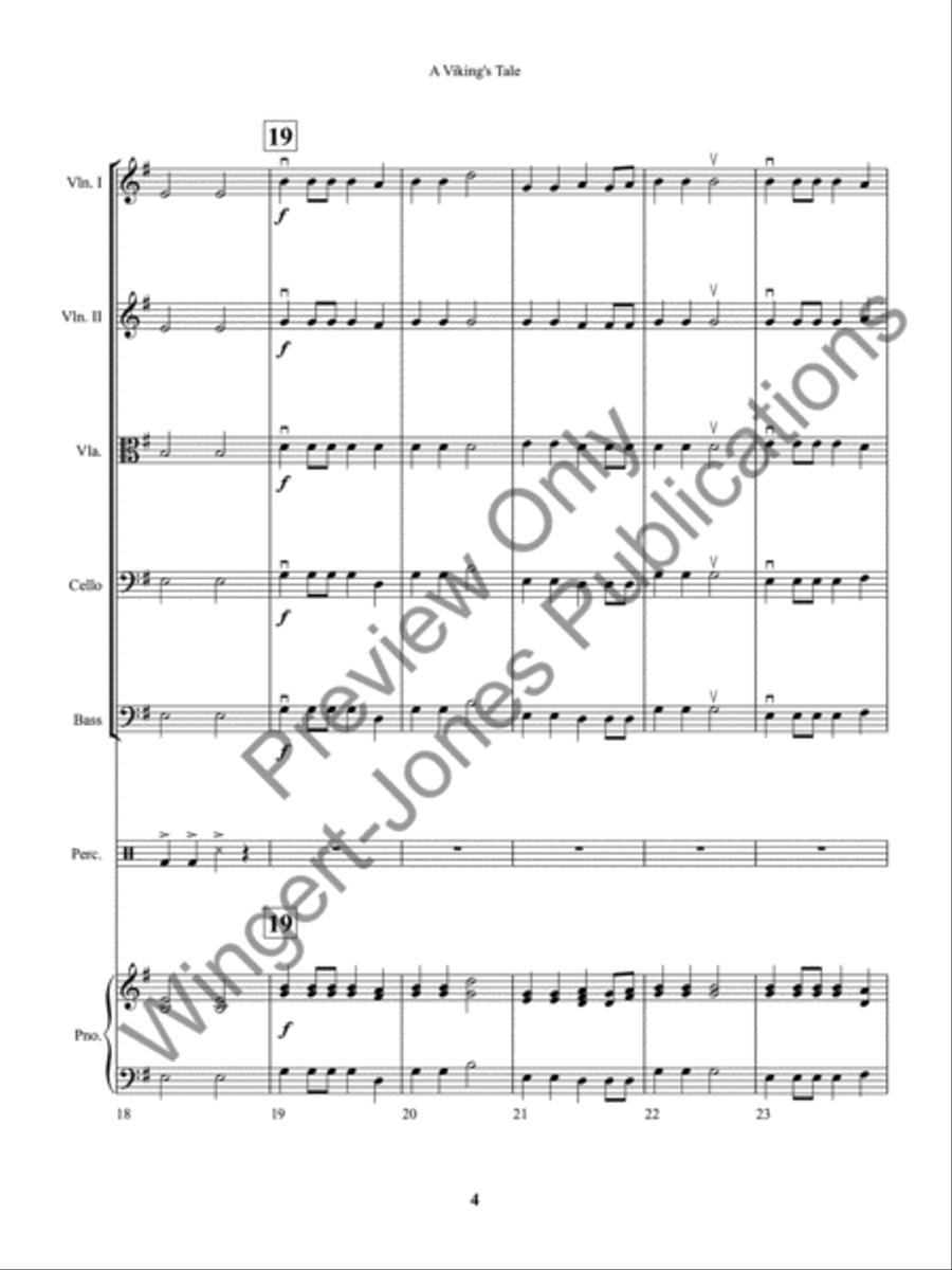 A Viking's Tale A Viking's Tale String Orchestra scores gallery preview page 7