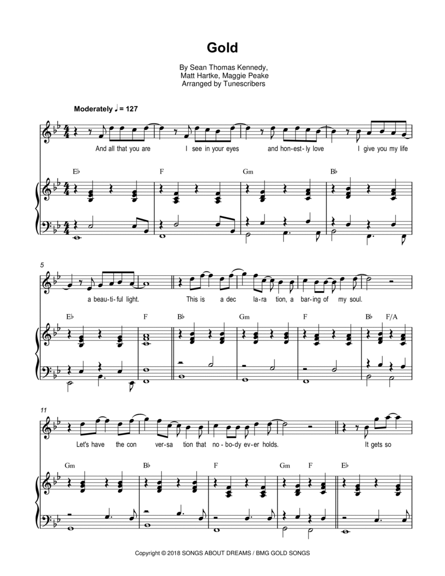 Gold Voice scores gallery preview page 1