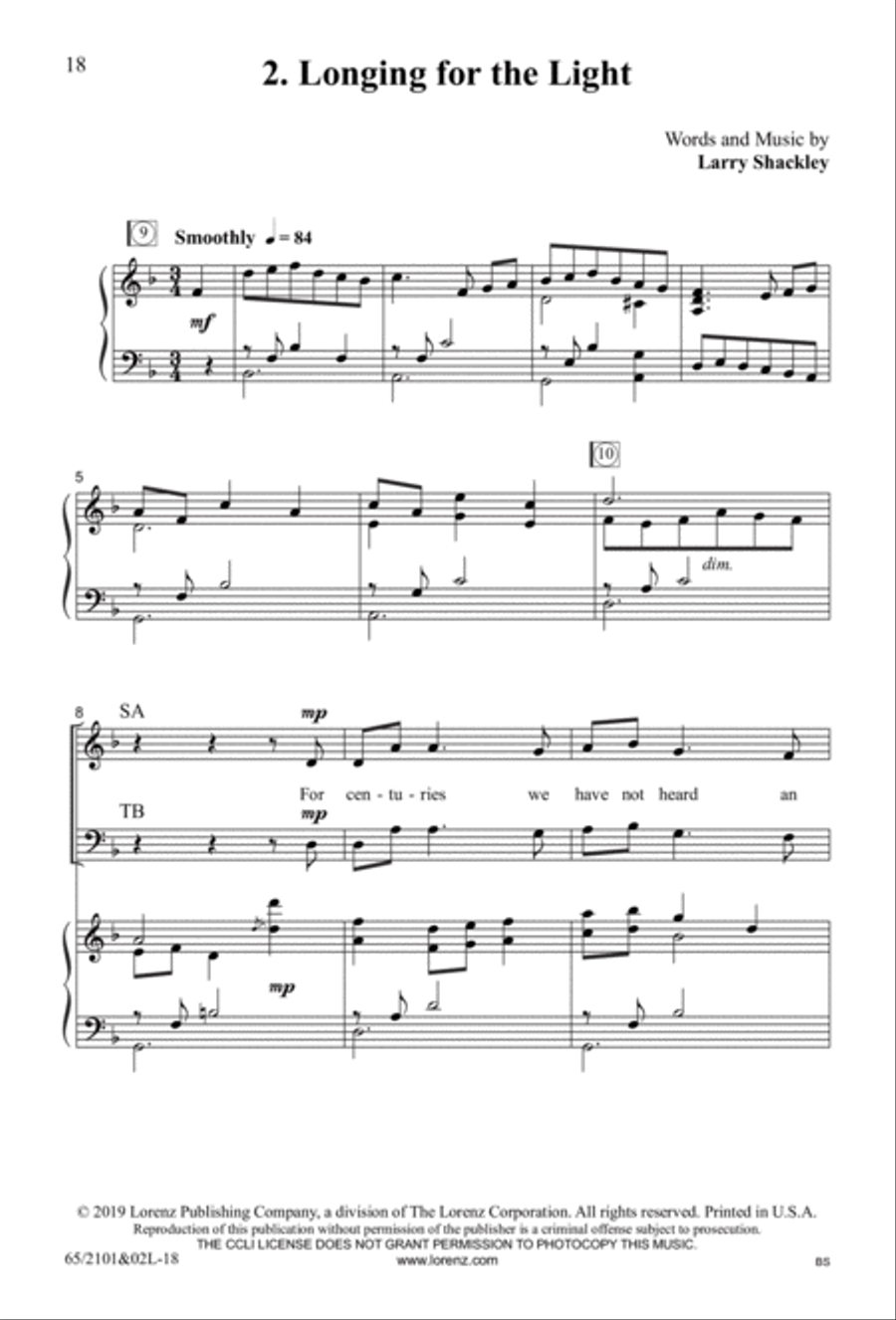 Everlasting Light - SATB with Performance CD 4-Part scores gallery preview page 13