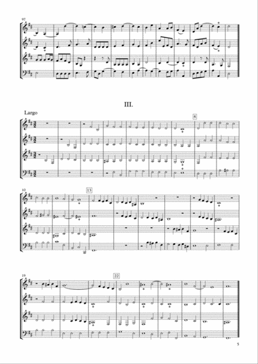 Sonata Op.34-4 for Clarinet Quartet Clarinet Quartet scores gallery preview page 5