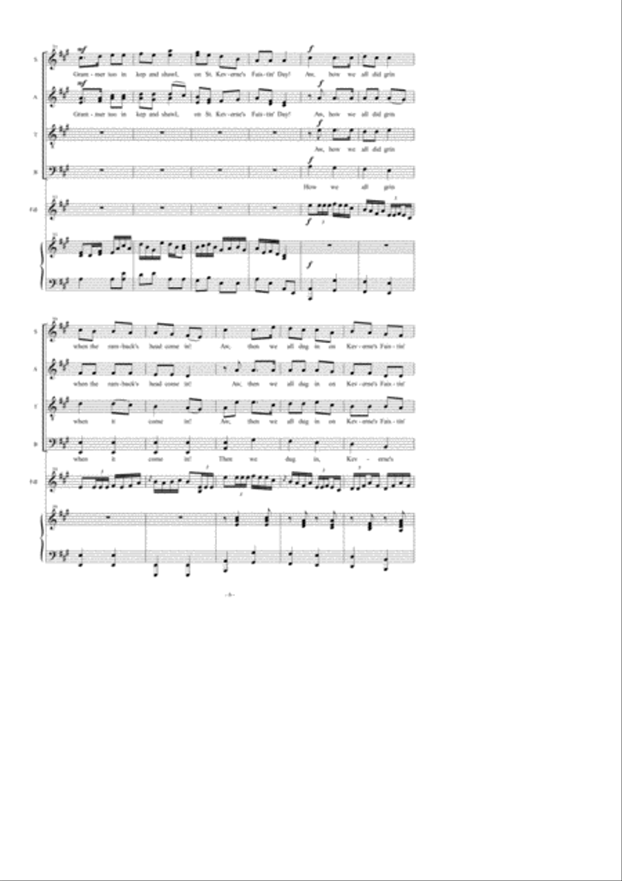 St. Keverne's Feast St. Keverne's Feast 4-Part scores gallery preview page 7