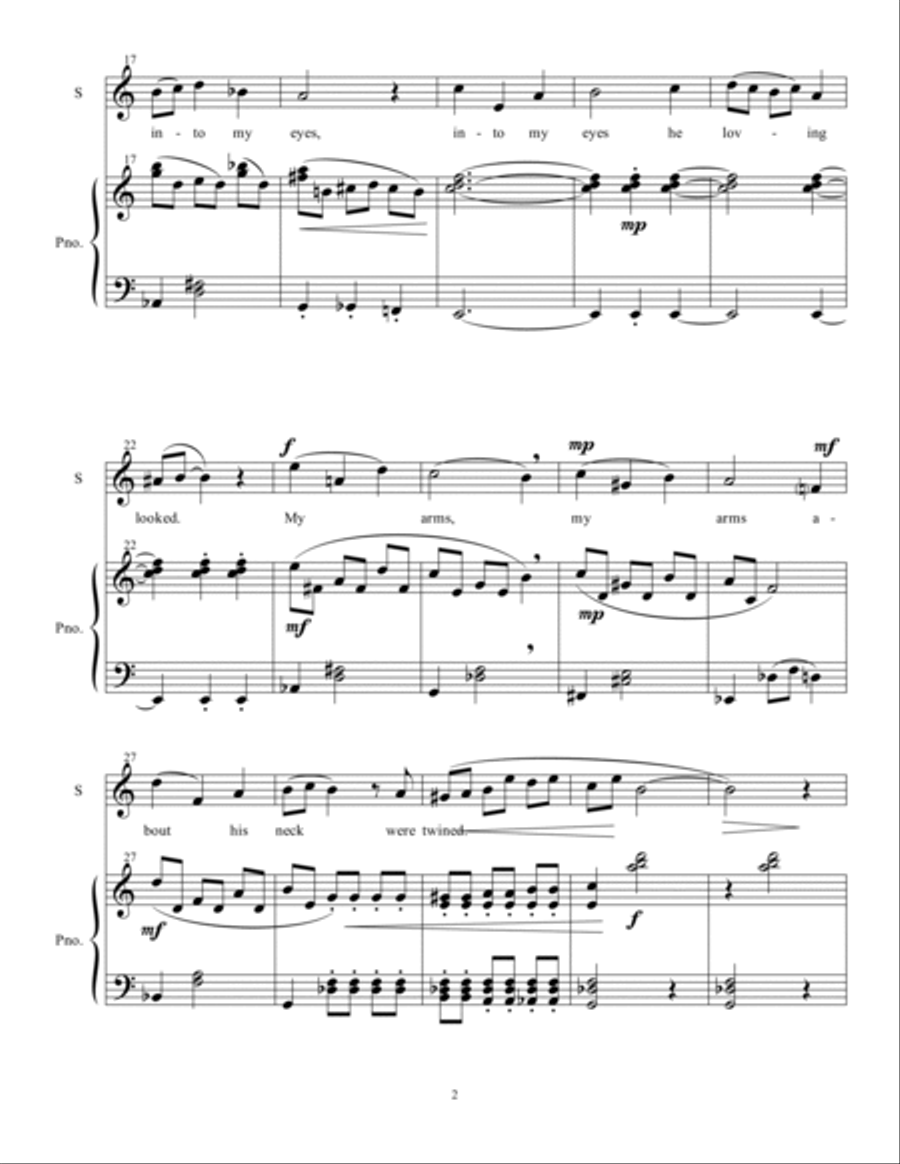 Halevi Songs (piano/vocal score only) Soprano Voice scores gallery preview page 4