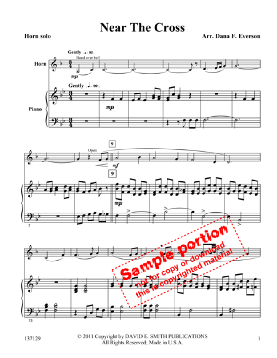 Near The Cross Horn Solo scores gallery preview page 2