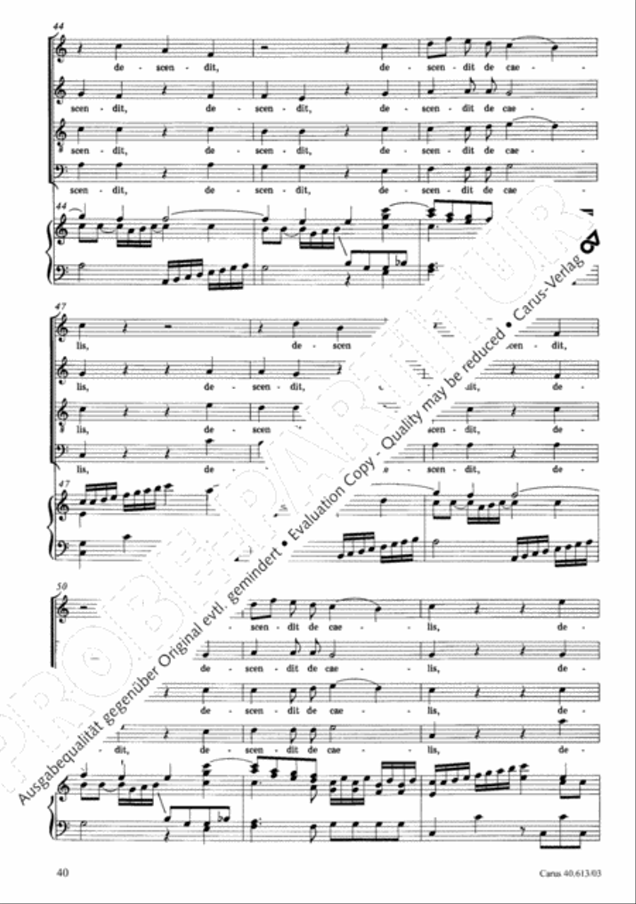 Mass in C (Missa in C) 4-Part scores gallery preview page 41