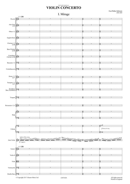 Violin Concerto (Score)