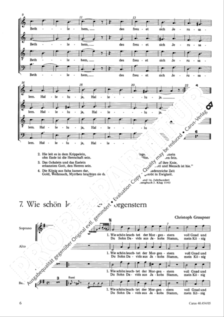 Weihnachtschorale Choir scores gallery preview page 7