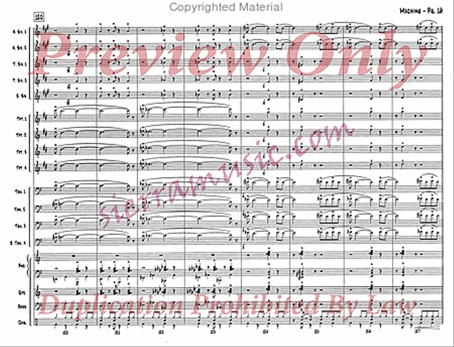 Machine Big Band scores gallery preview page 17