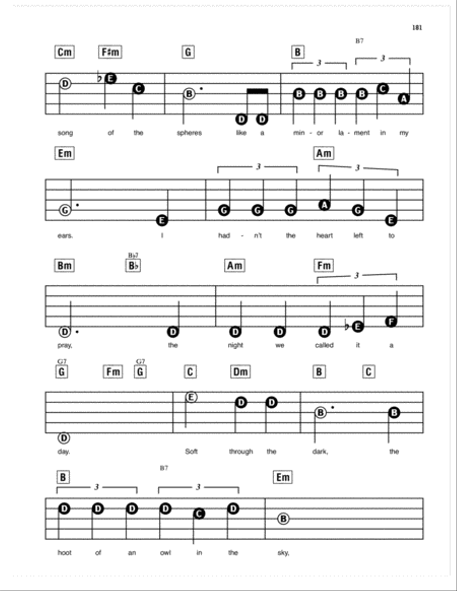 The Night We Called It A Day Electronic Keyboard scores gallery preview page 2