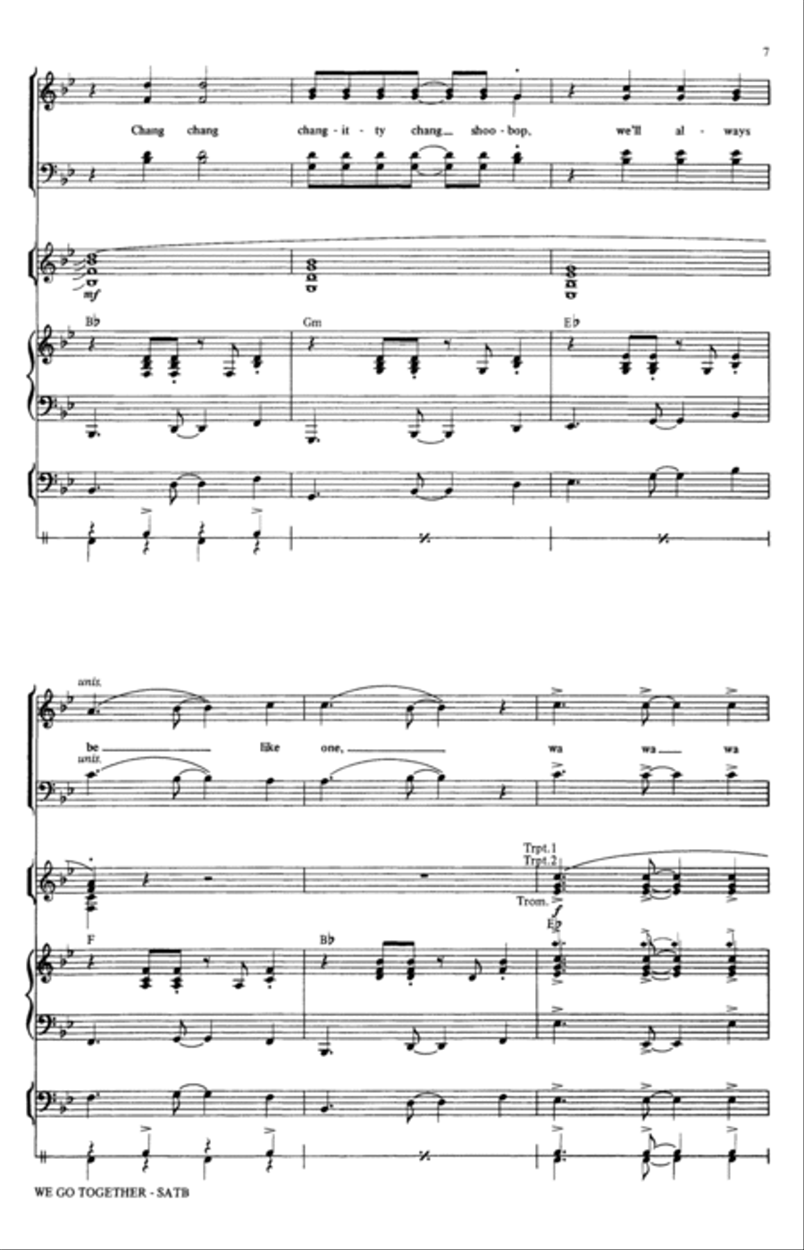 We Go Together (from Grease) (arr. Ed Lojeski) 4-Part scores gallery preview page 6