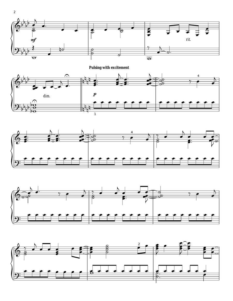 The Wizard And I (from Wicked) Piano Solo scores gallery preview page 2