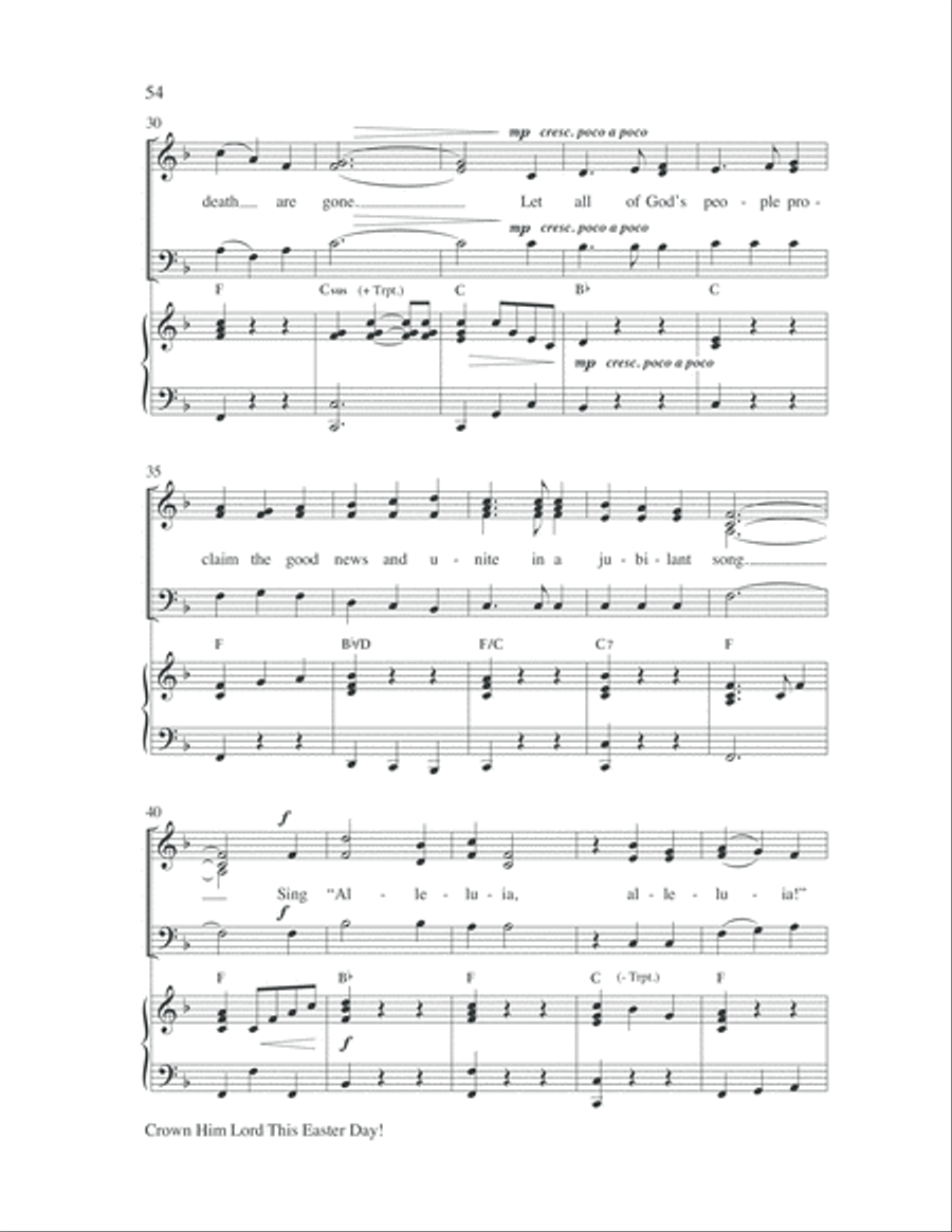 Easy Anthems, Vol. 4 3-Part scores gallery preview page 55