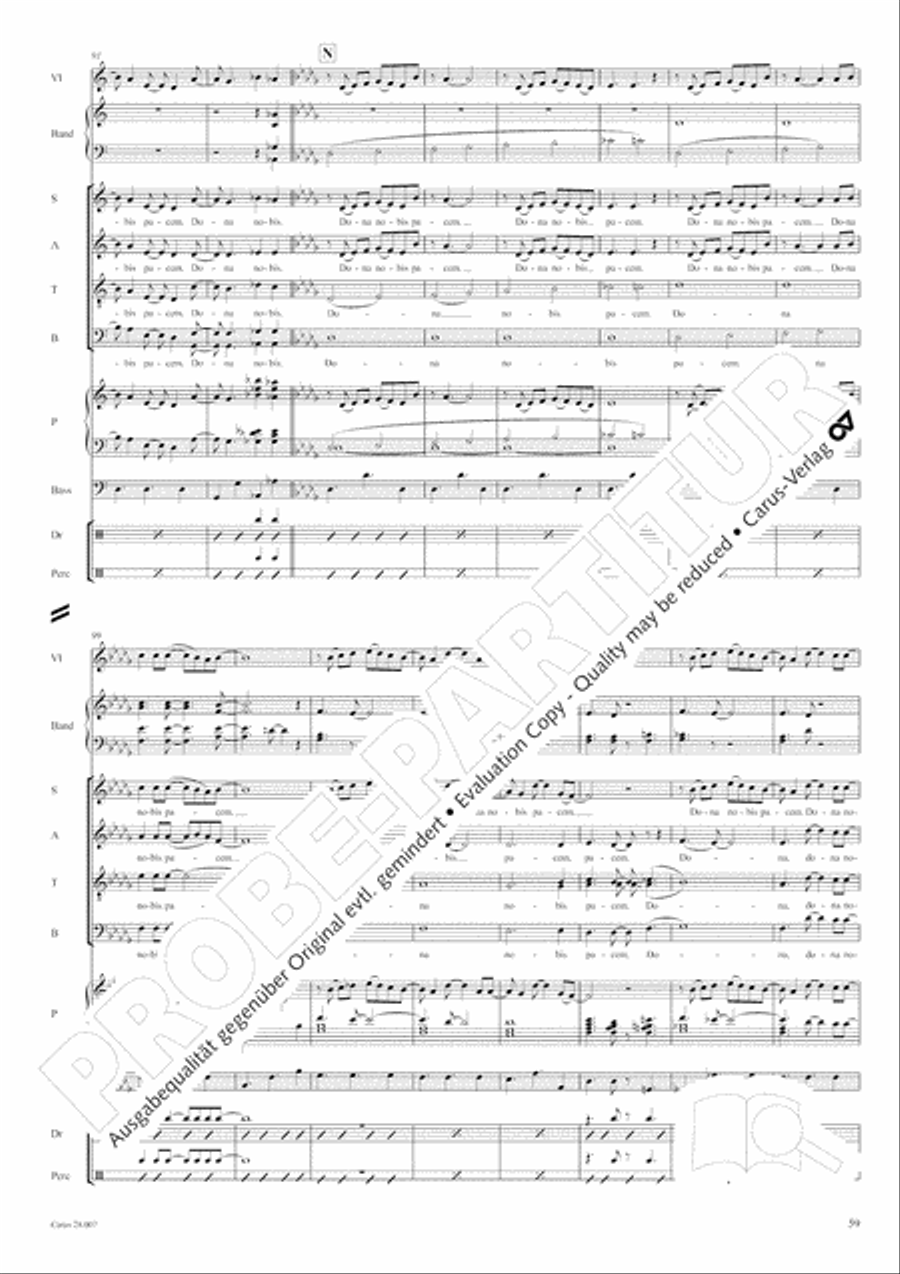 Missa latina 4-Part scores gallery preview page 60