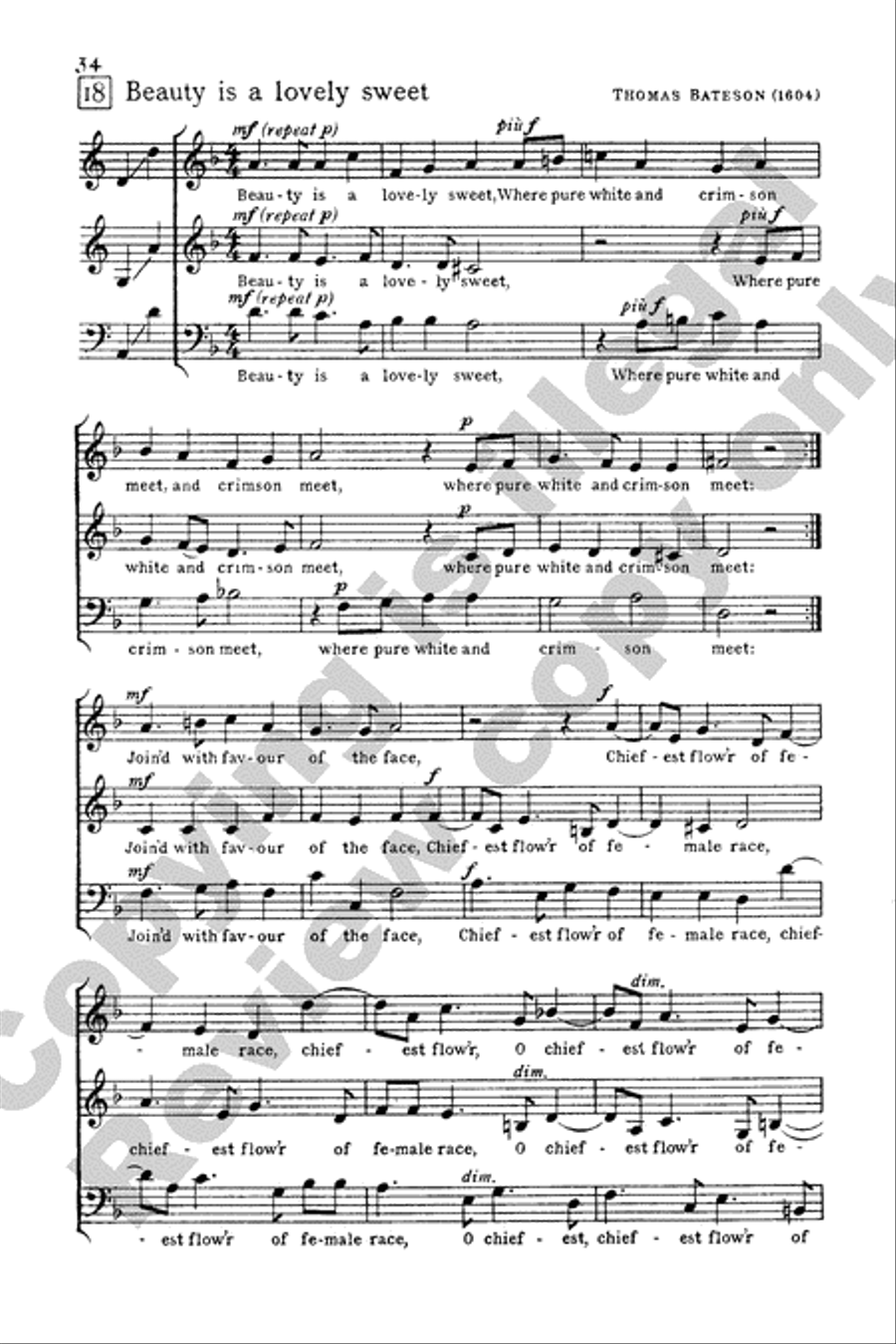 Invitation to Madrigals, Book 1 3-Part scores gallery preview page 41