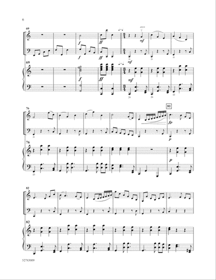 Pizzicato Scherzo Pizzicato Scherzo Piano Trio scores gallery preview page 6