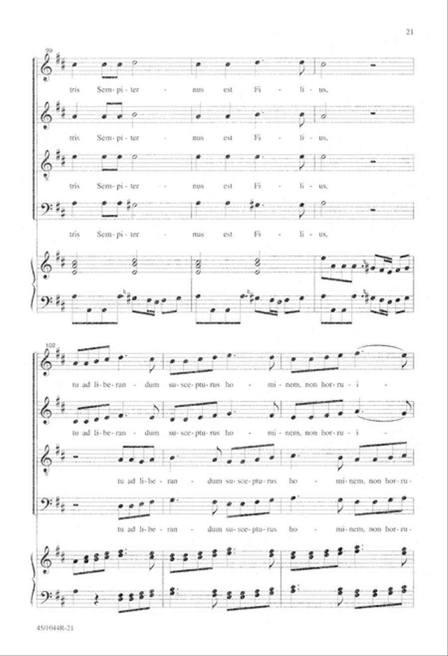 Te Deum Choral Score Te Deum Choral Score 4-Part scores gallery preview page 23