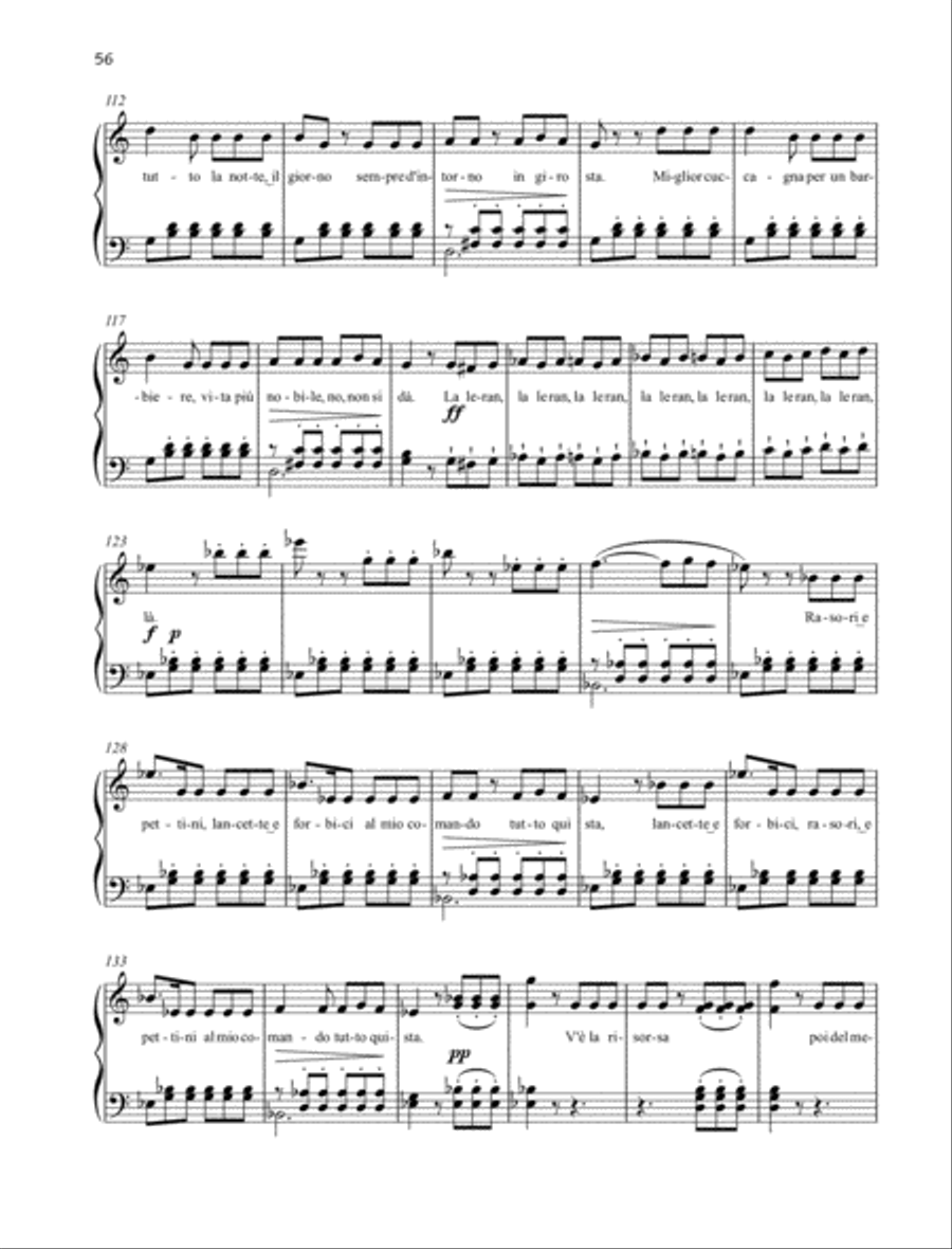 Largo al factotum Piano Solo scores gallery preview page 5