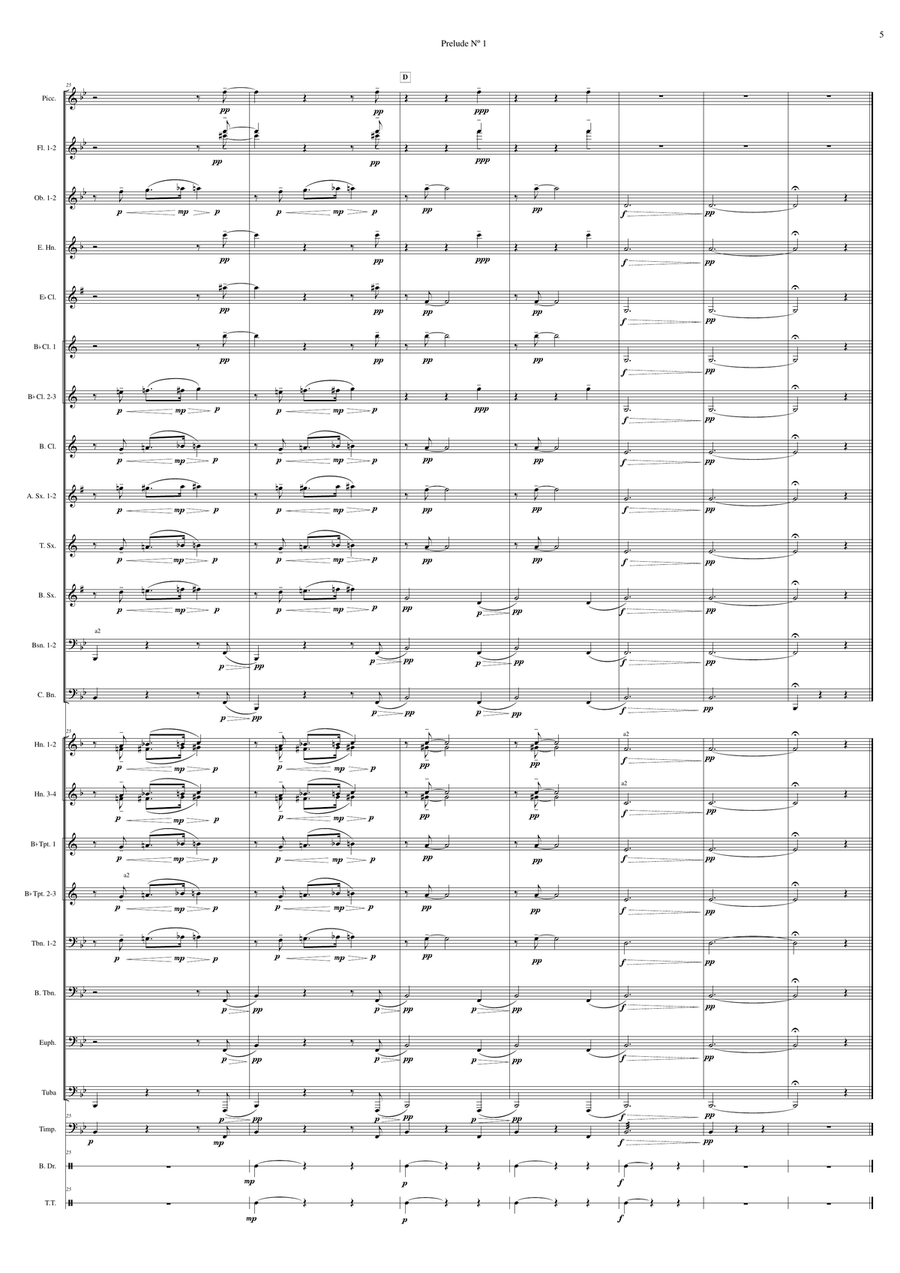 Prelude Nº 1 - Danseuses de Delphes (For Wind Orchestra) Full Orchestra scores gallery preview page 6