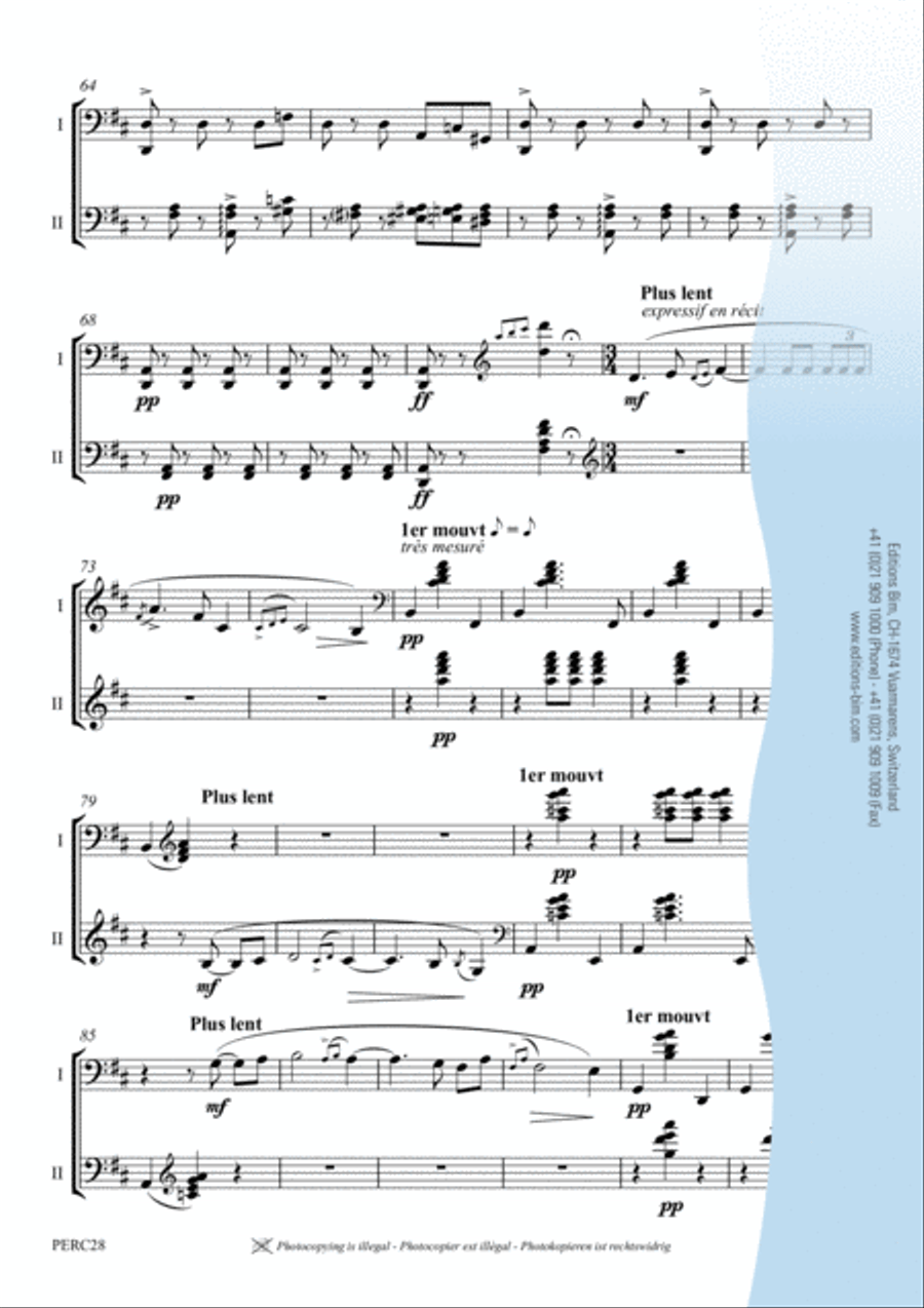 Alborada del gracioso Marimba scores gallery preview page 6