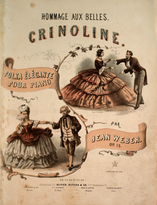Hommag Aux Belles. Crinoline. Polka Elegante Pour Piano
