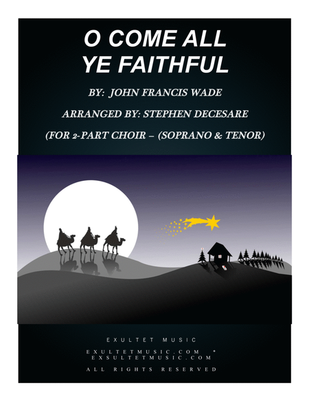 O Come All Ye Faithful (for 2-part choir - (Soprano & Tenor) image number null