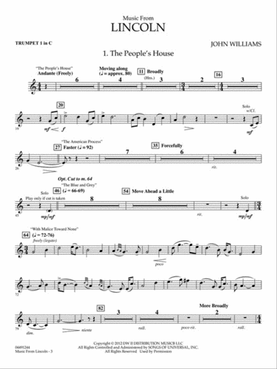 Music from Lincoln Full Orchestra scores gallery preview page 7