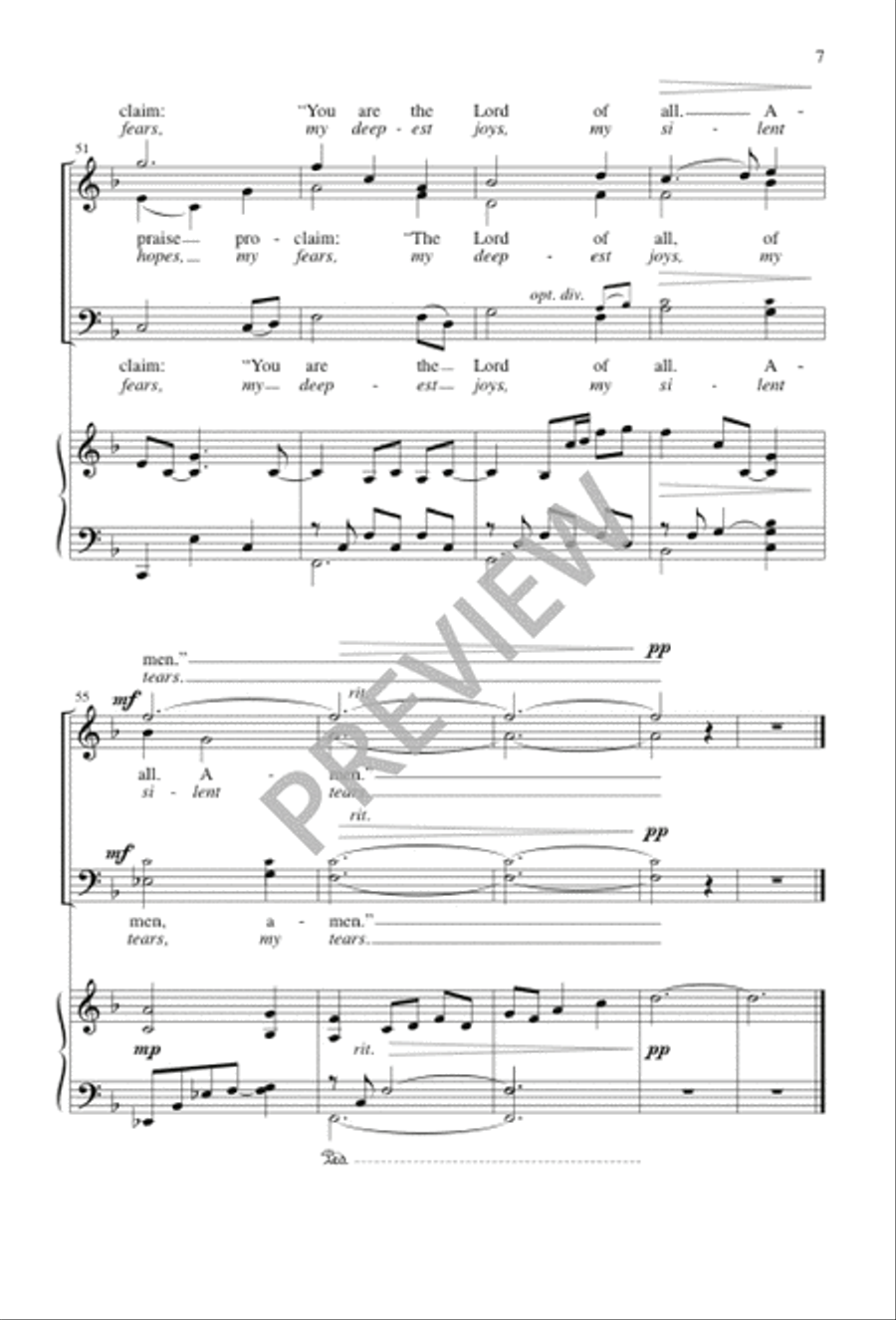 Three Holy Days / The Lone, Wild Bird 3-Part scores gallery preview page 7