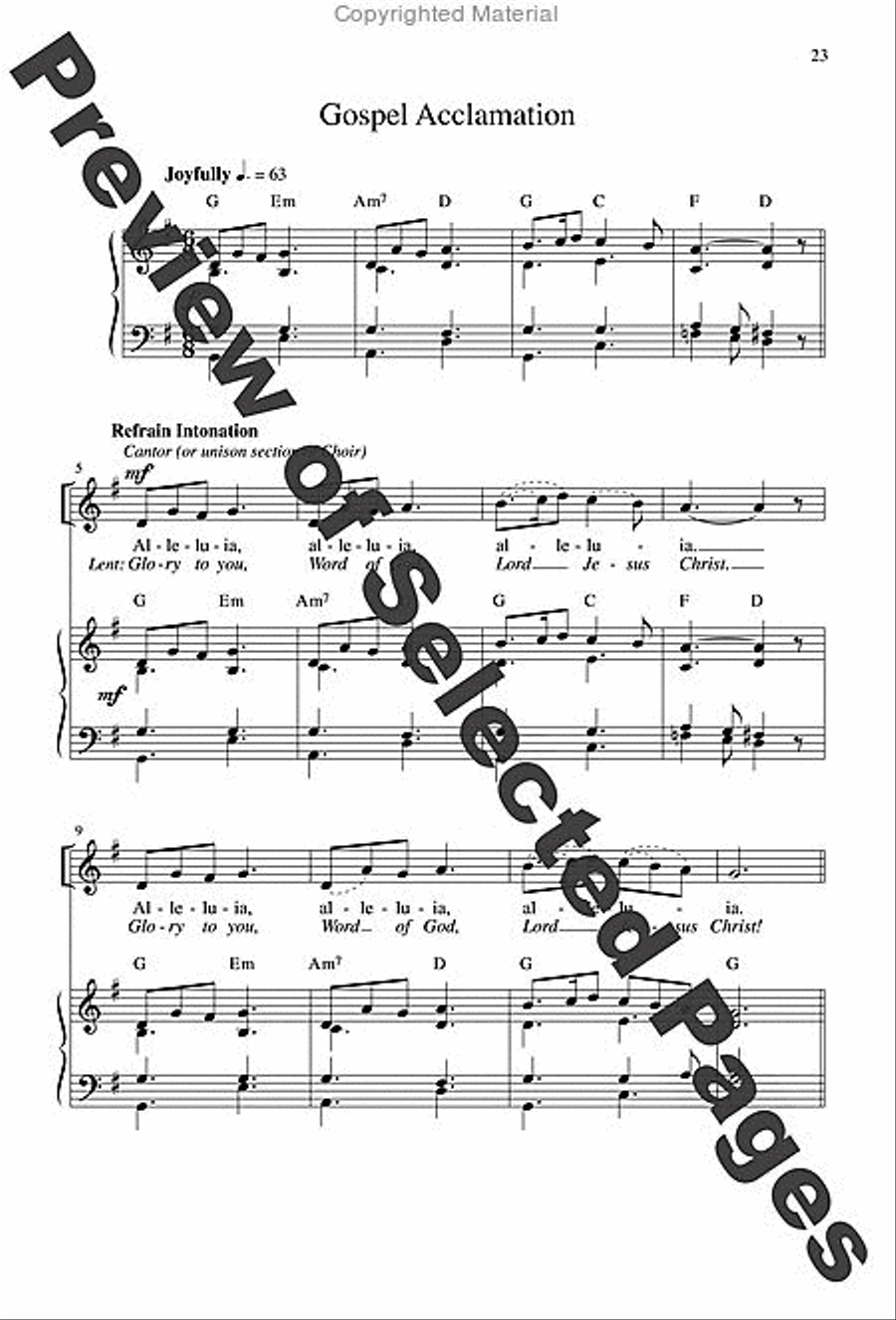 Jubilation Mass - Choral / Accompaniment edition 4-Part scores gallery preview page 12