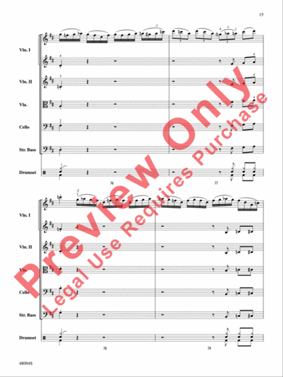 Rockin' 67 Blues String Orchestra scores gallery preview page 16