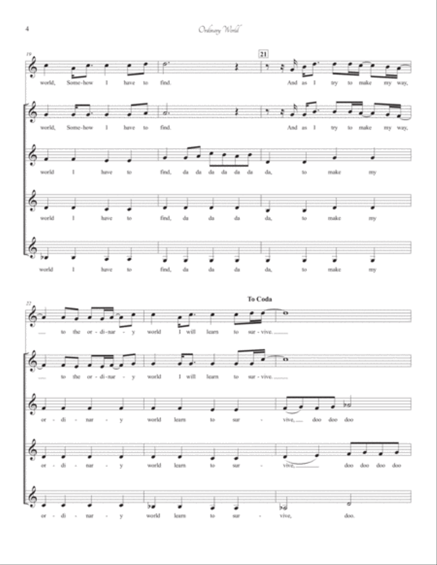 Ordinary World Ordinary World SSAA scores gallery preview page 4
