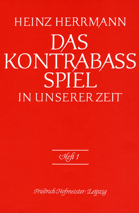 Book cover for Das Kontrabass-Spiel in unserer Zeit, Heft 1