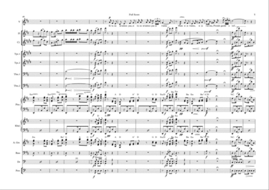 Habanera - Female Soprano with 12 Piece Band Flute scores gallery preview page 5