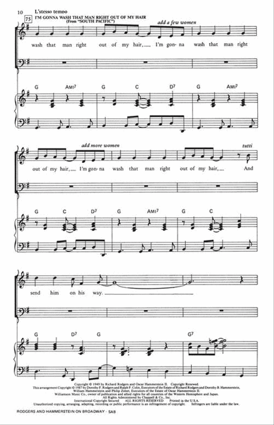Rodgers and Hammerstein on Broadway (Medley) 3-Part scores gallery preview page 5