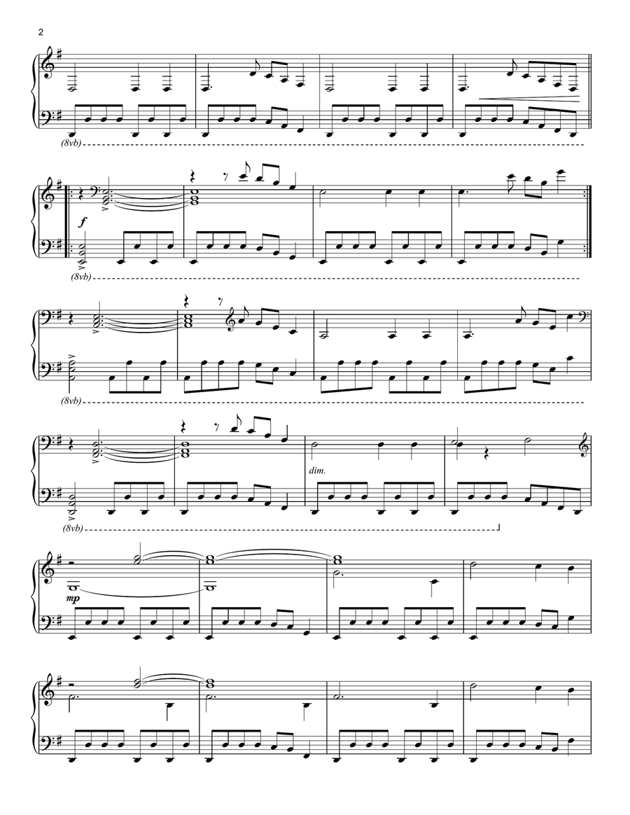 End Credits (from First Man) Piano Solo scores gallery preview page 2