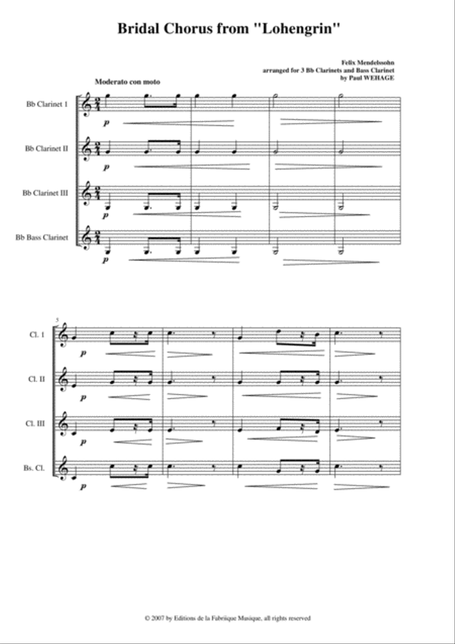 Richard Wagner: Bridal Chorus, from 