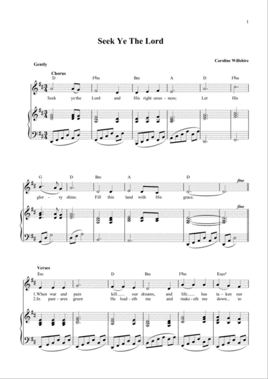 Seek Ye The Lord Voice scores gallery preview page 2