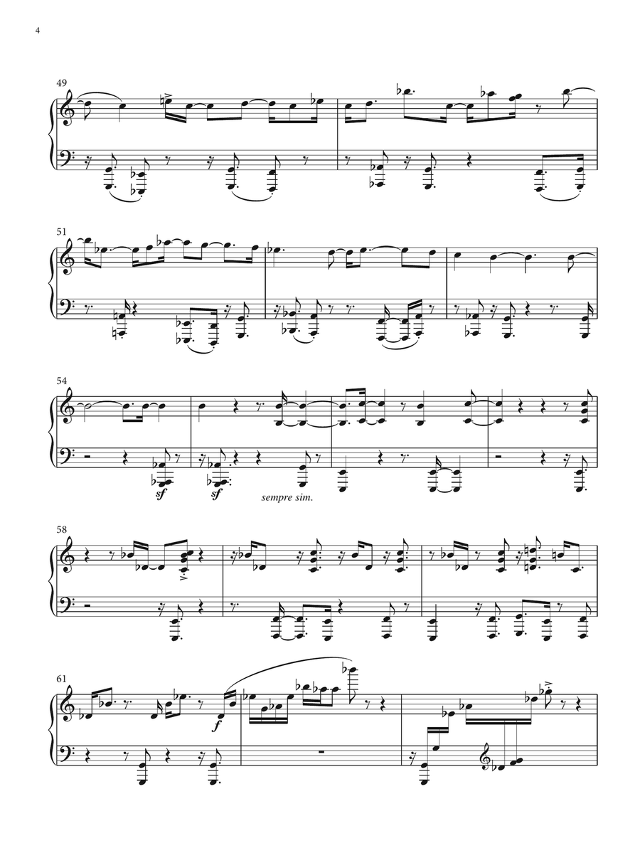 Drones And Piano Piano Solo scores gallery preview page 4