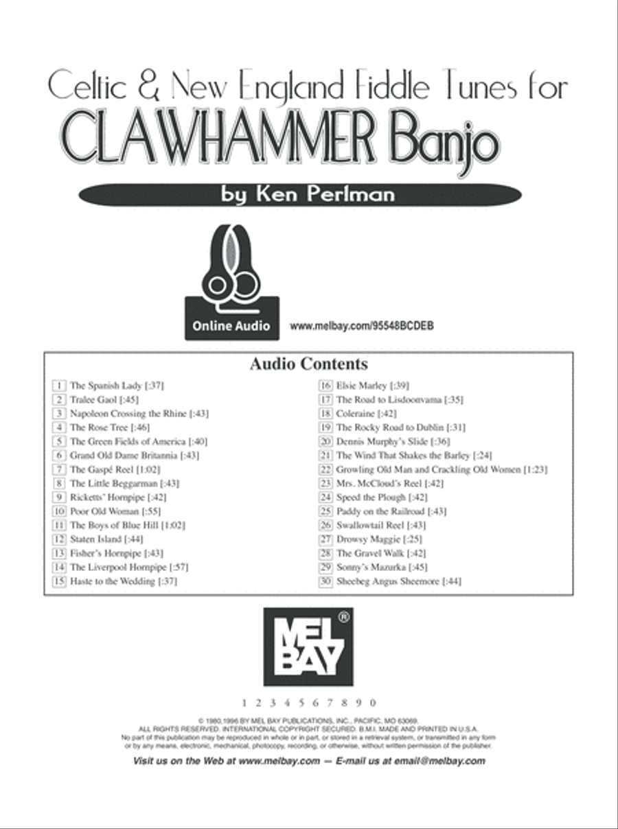 Celtic and New England Fiddle Tunes for Clawhammer Banjo Banjo scores gallery preview page 2