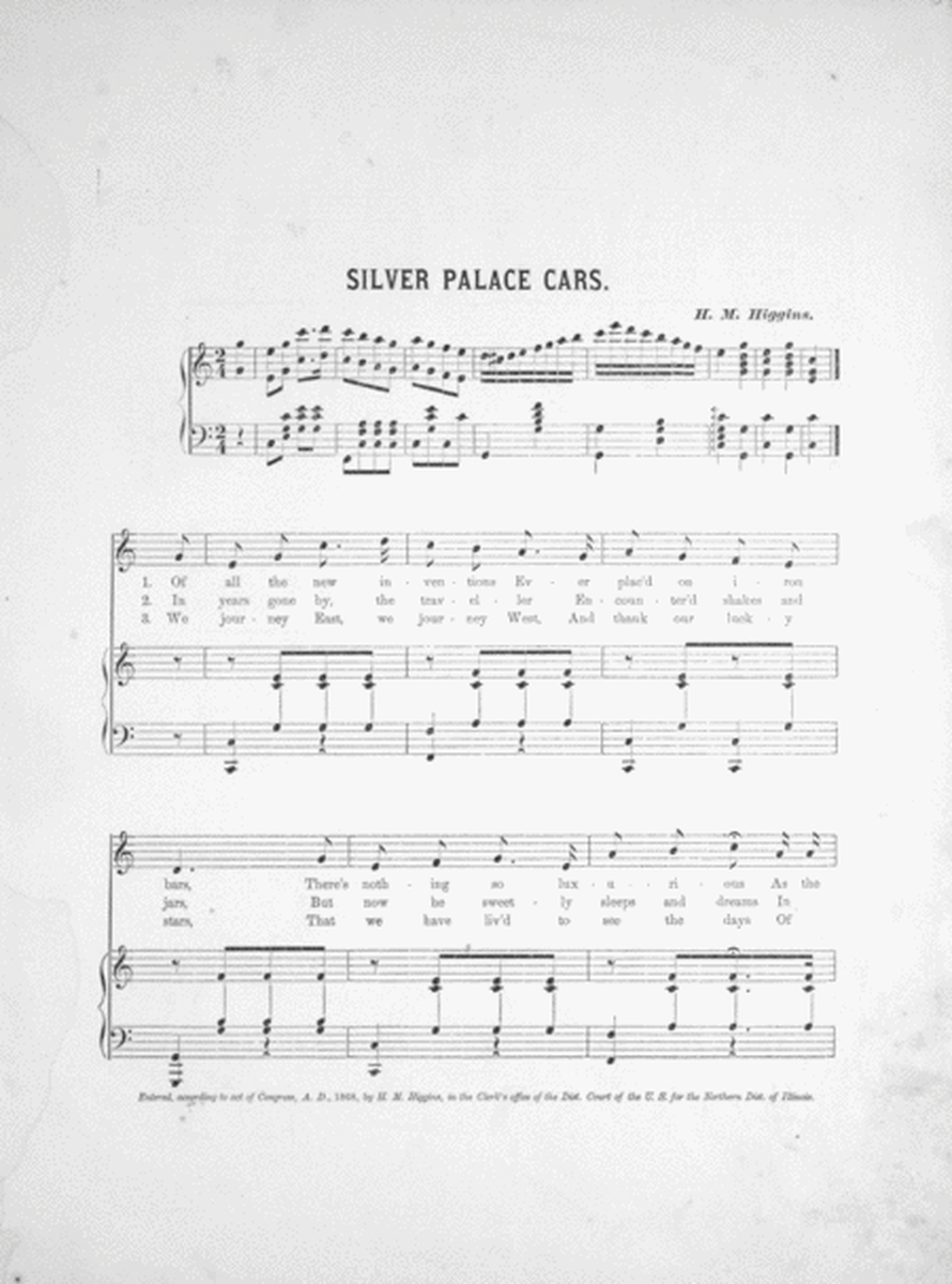 Silver Palace Car. Song & Chorus