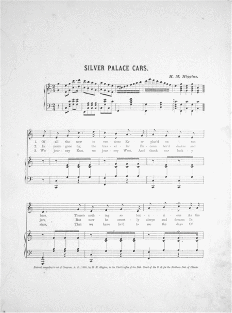 Silver Palace Car. Song & Chorus