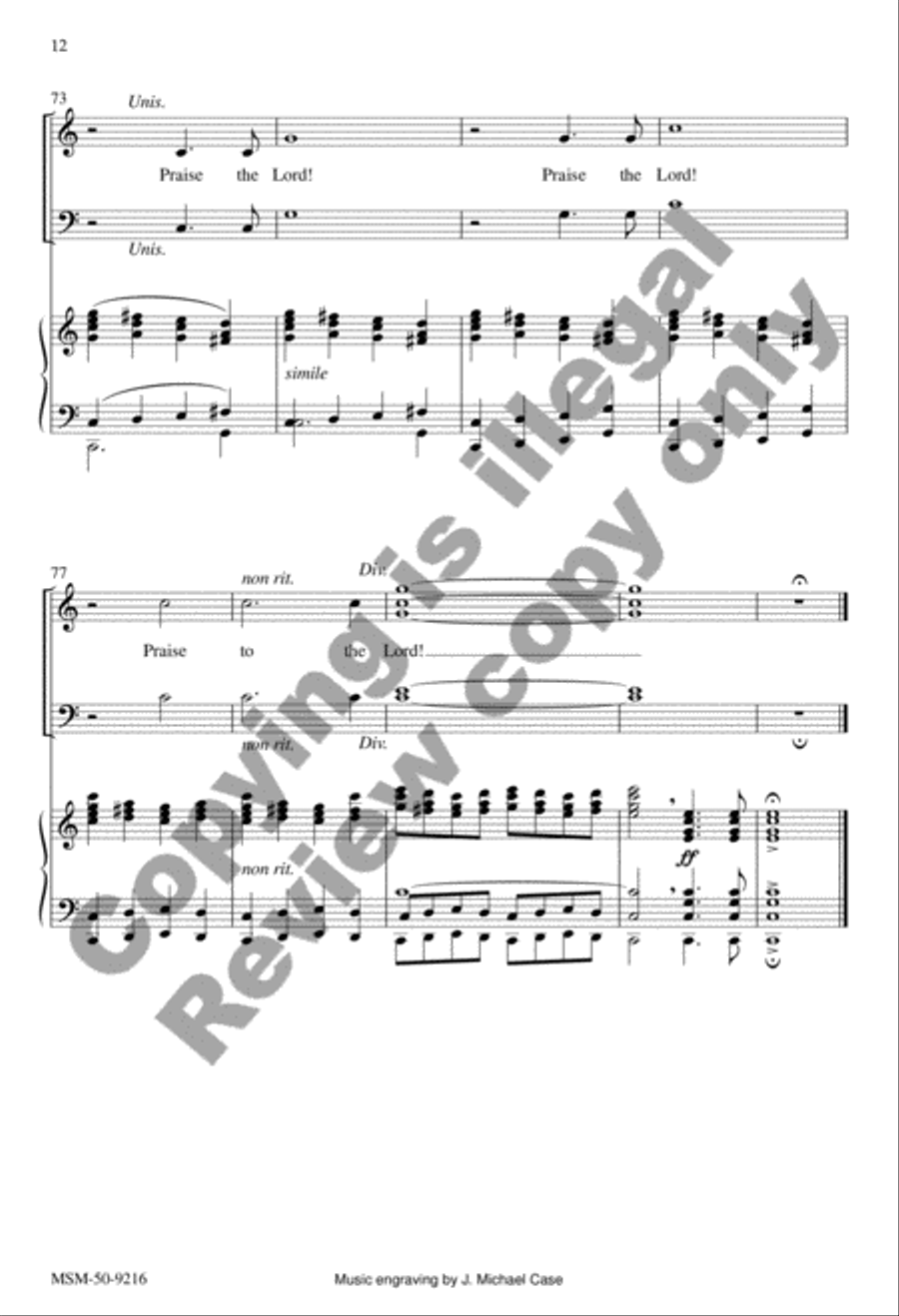 O Lord, How Manifold Are Your Works 4-Part scores gallery preview page 23