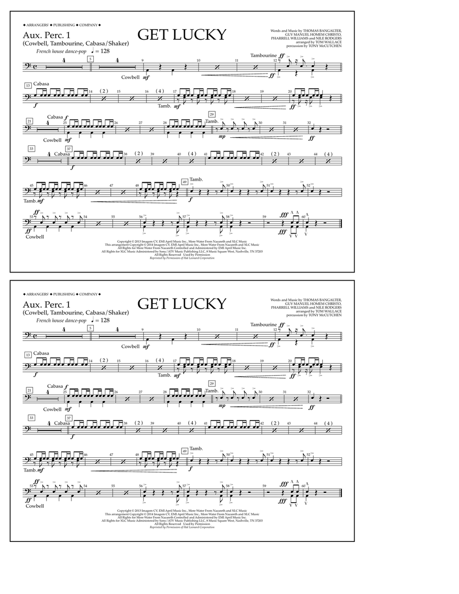 Get Lucky - Aux. Perc. 1