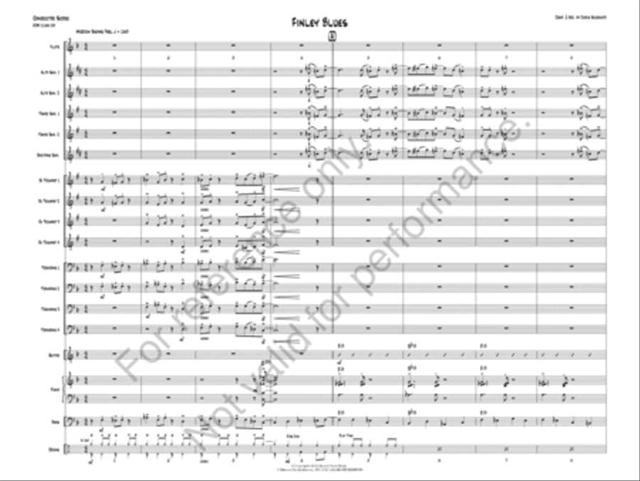 Finley Blues Jazz Ensemble scores gallery preview page 3