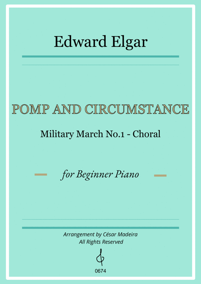 Pomp and Circumstance No.1 - Easy Piano - W/Chords image number null