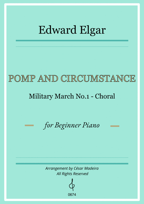 Pomp and Circumstance No.1 - Easy Piano - W/Chords