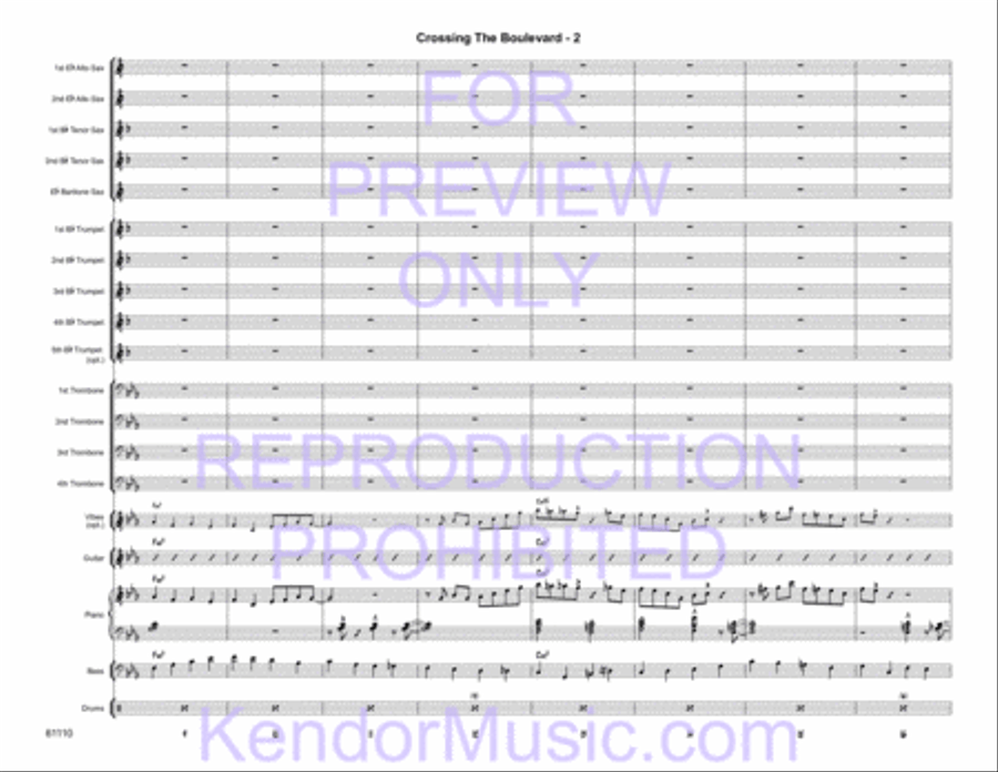 Crossing the Boulevard Jazz Ensemble scores gallery preview page 4