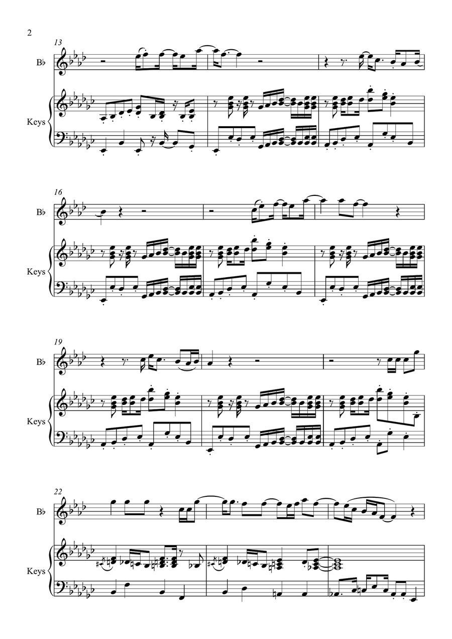 Superstition B-Flat Clarinet scores gallery preview page 3