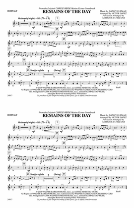 Remains of the Day (from Corpse Bride): 1st F Horn