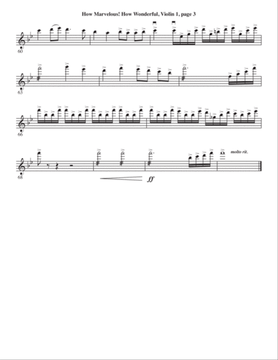 How Marvelous! How Wonderful! 4-Part scores gallery preview page 57