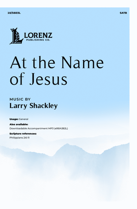Book cover for At the Name of Jesus
